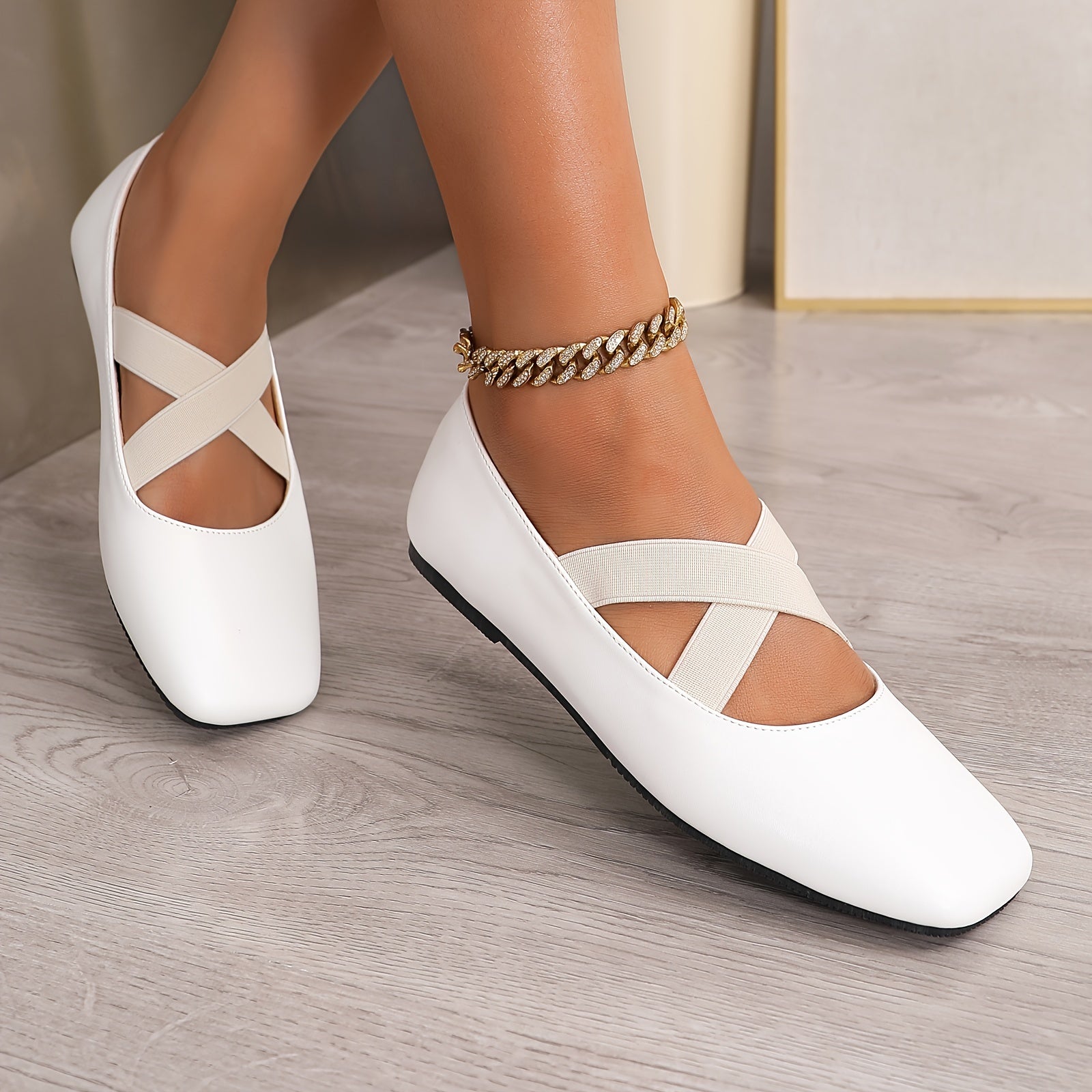 Crisscross Strap Square Mary Janes