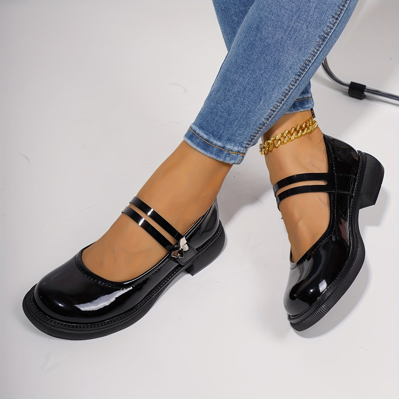 Chic Soft Leather Mary Janes