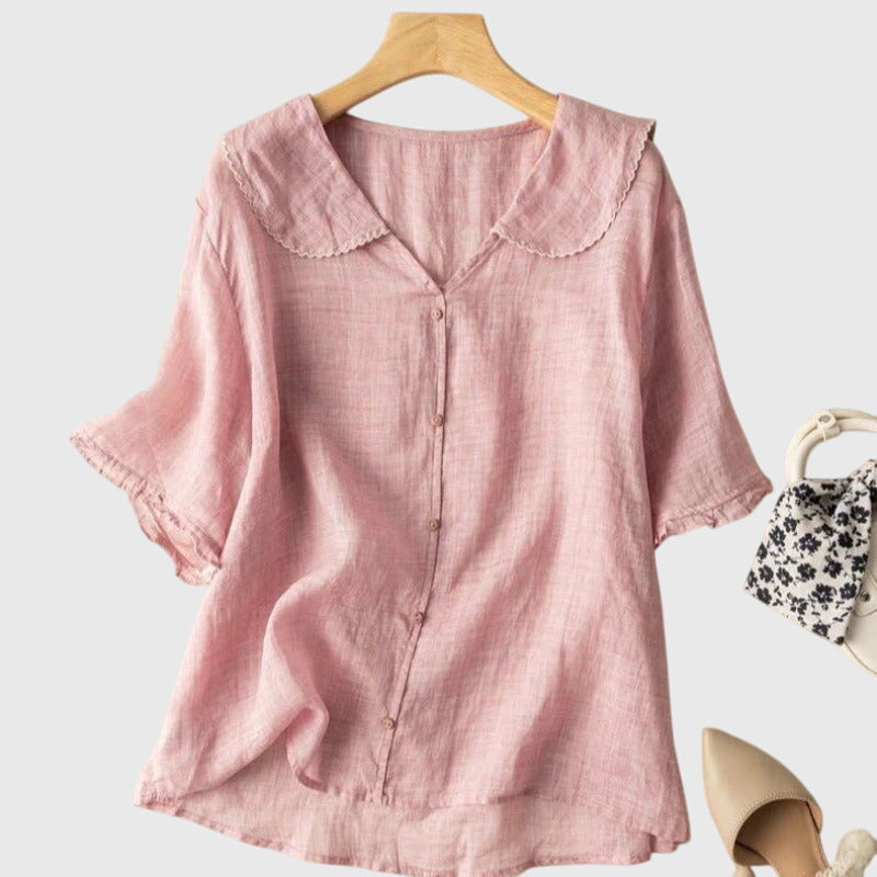 Chic Elegant Button-Up Blouse
