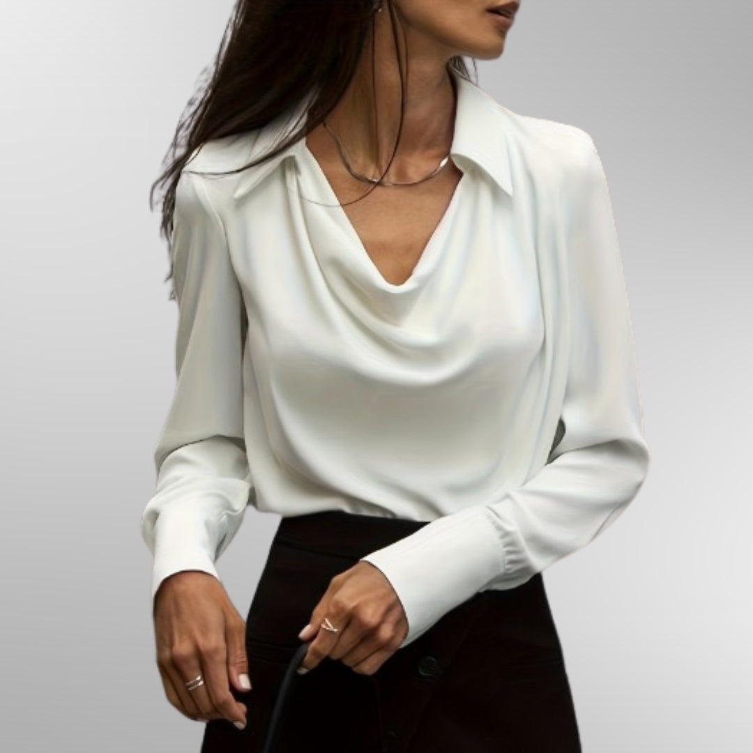 Chic Satin Elegance Blouse