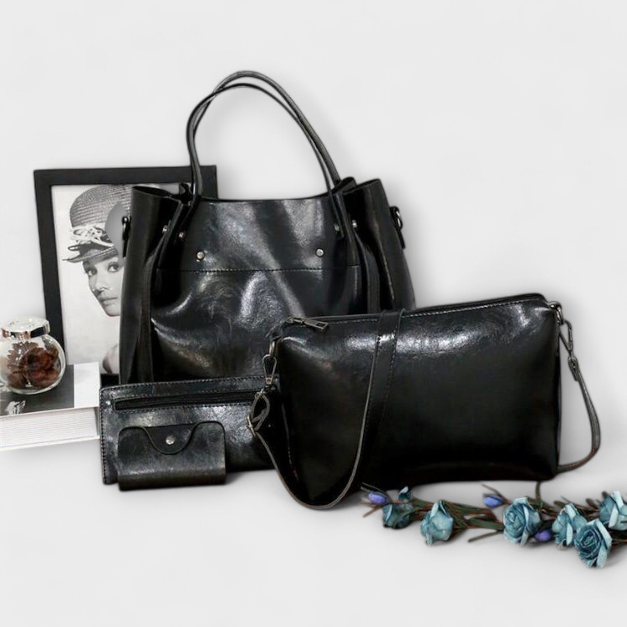 Vintage 4-Piece Handbag Set