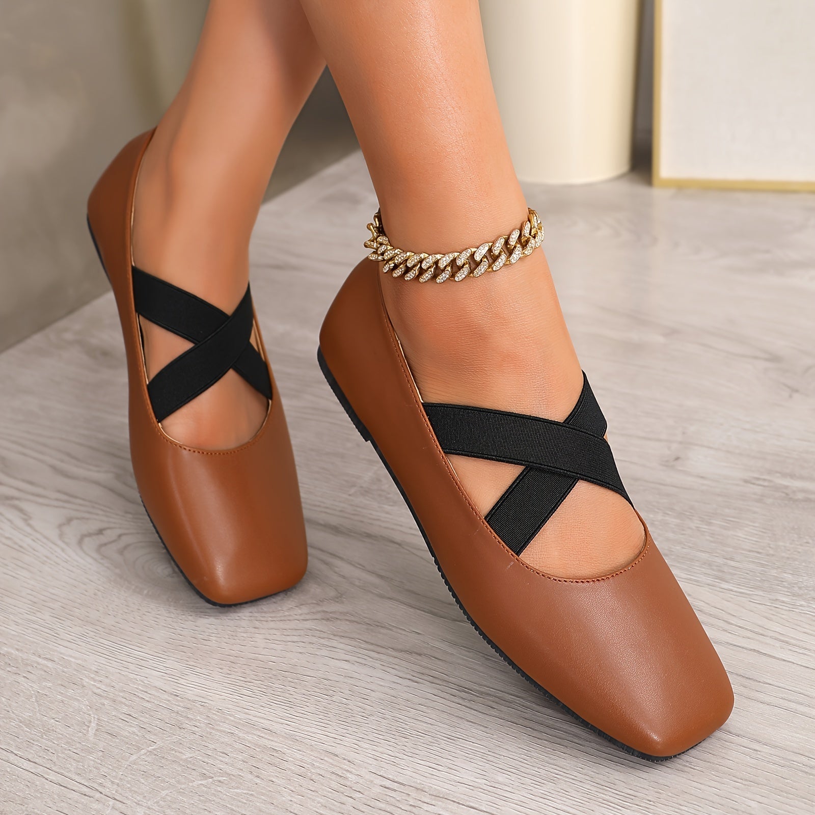Crisscross Strap Square Mary Janes