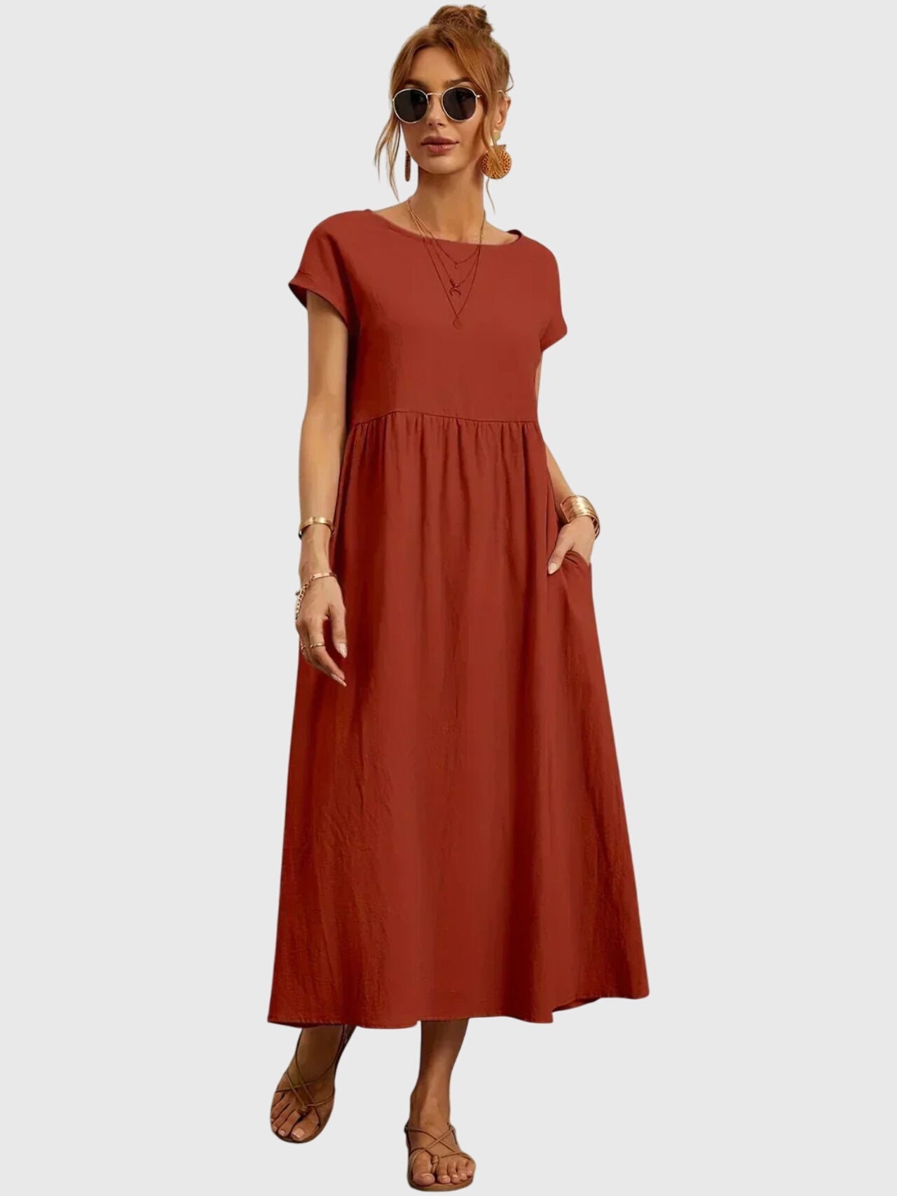 Casual Pocket Dress