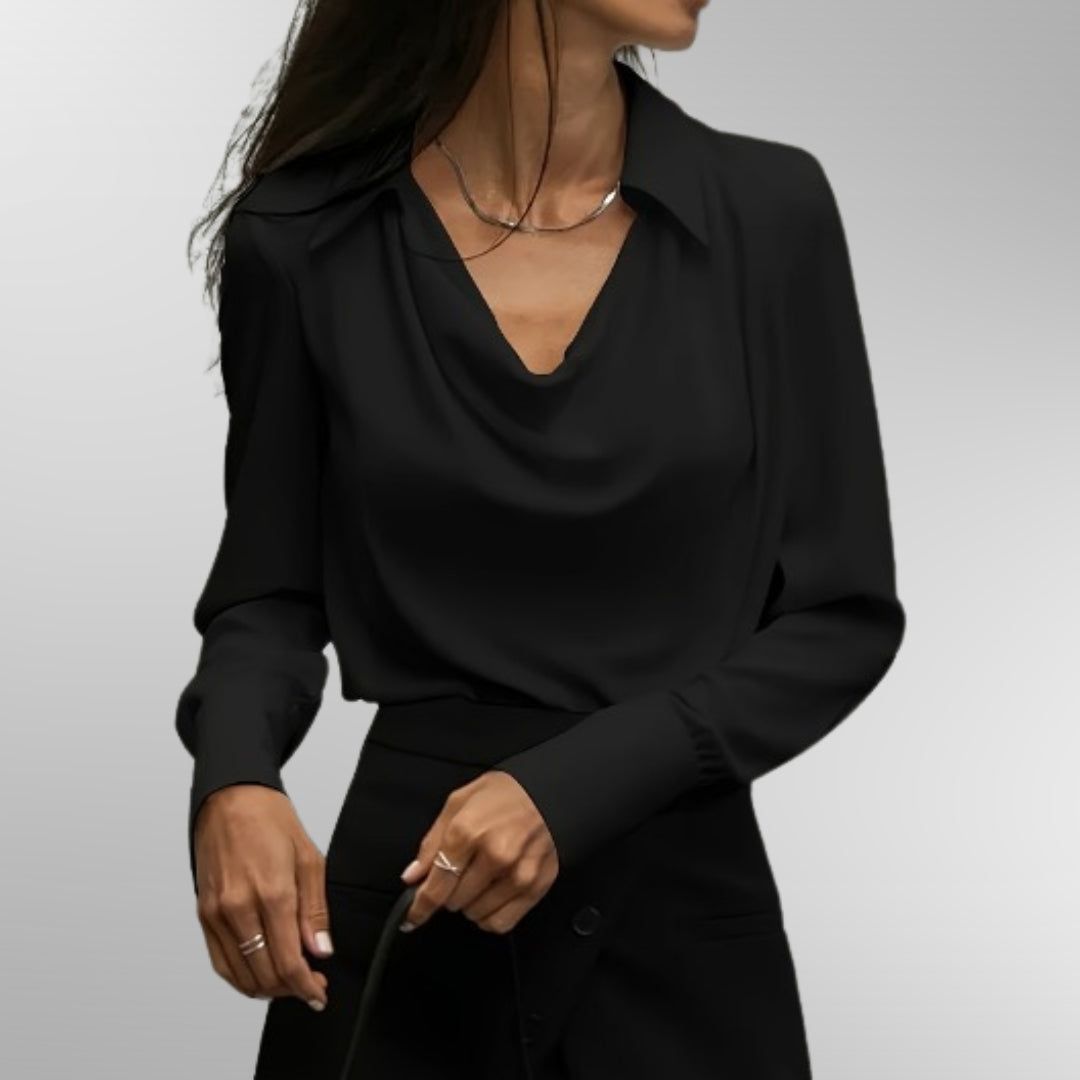 Chic Satin Elegance Blouse