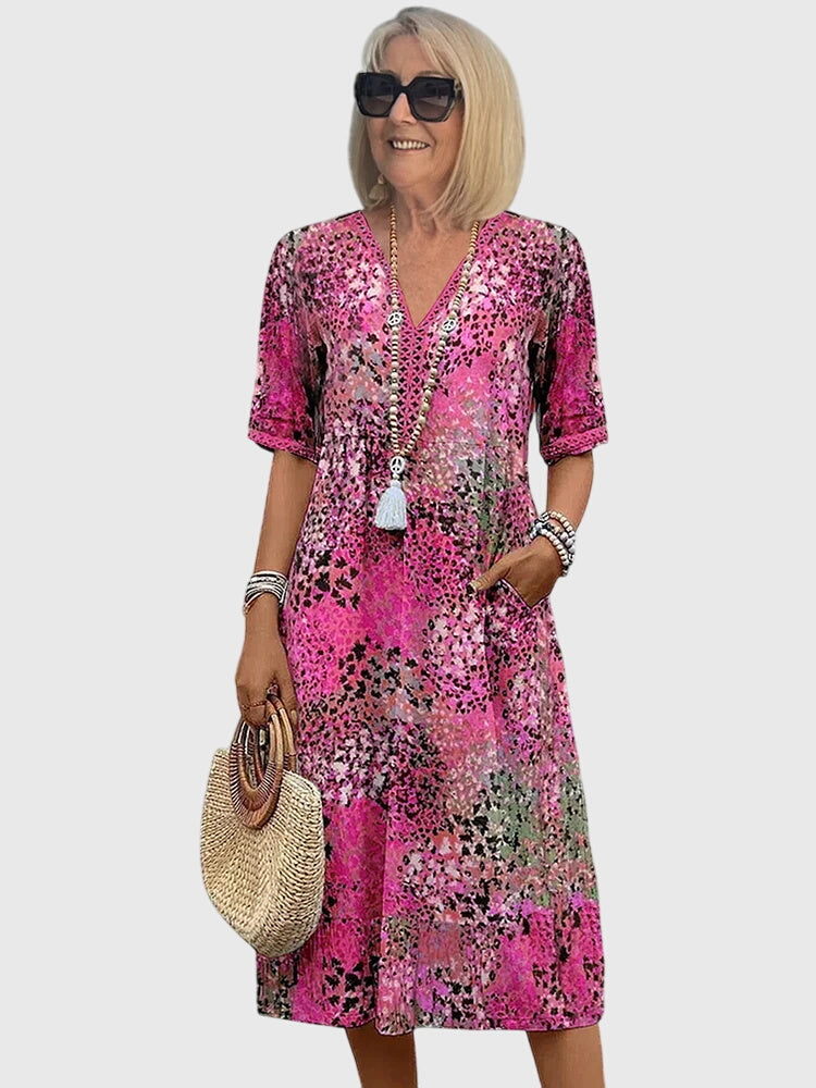 Floral Elegance Midi Dress