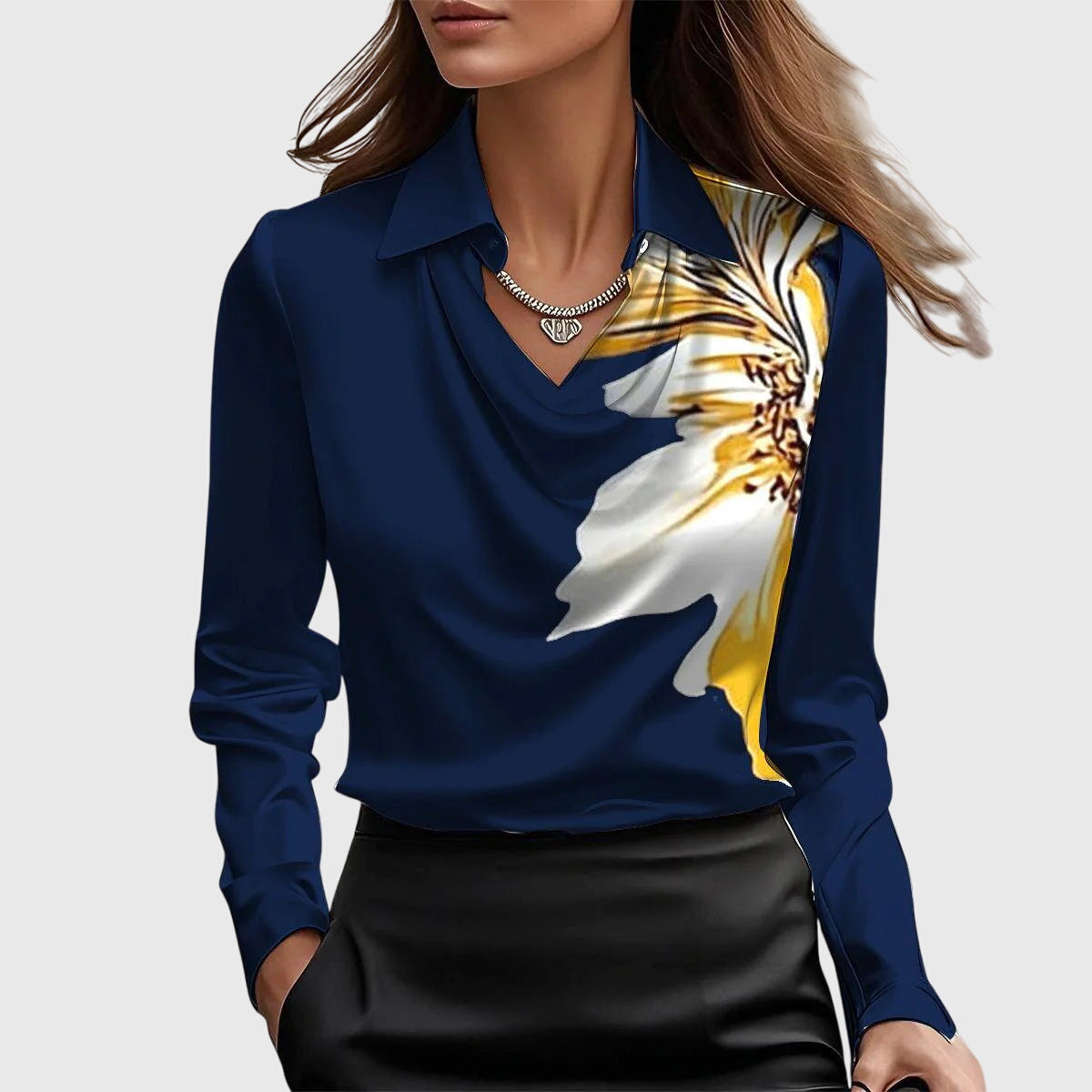 Luxe Shine Stylish Blouse
