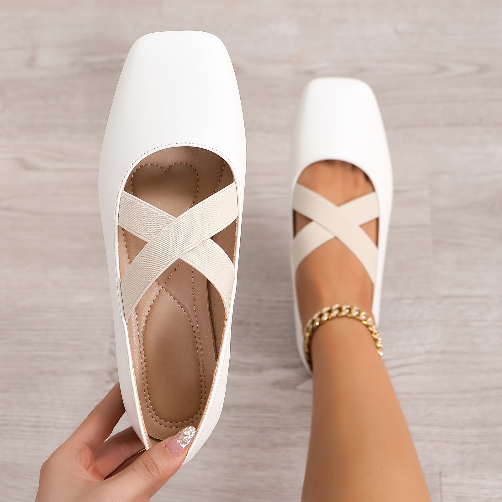 Crisscross Strap Square Mary Janes