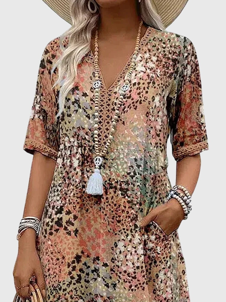 Floral Elegance Midi Dress