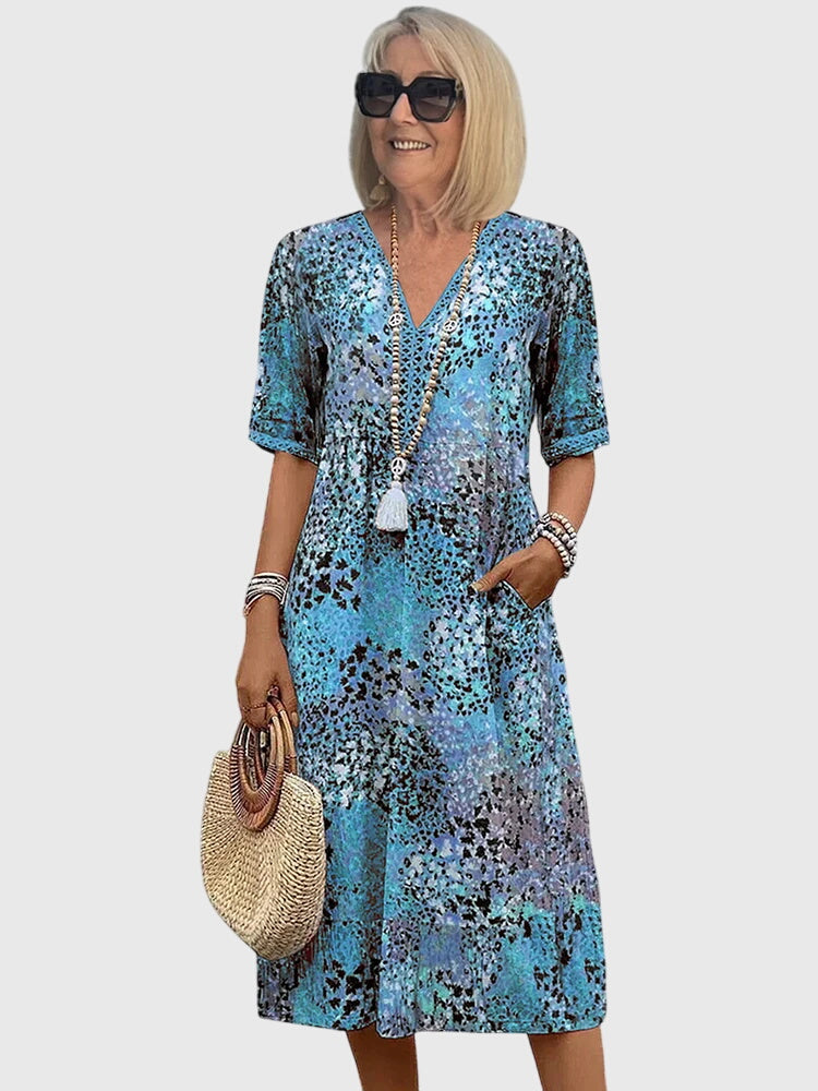 Floral Elegance Midi Dress