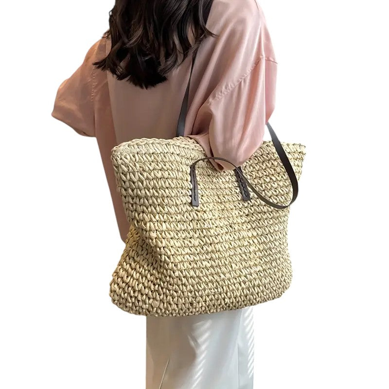 Woven Tote Handbag