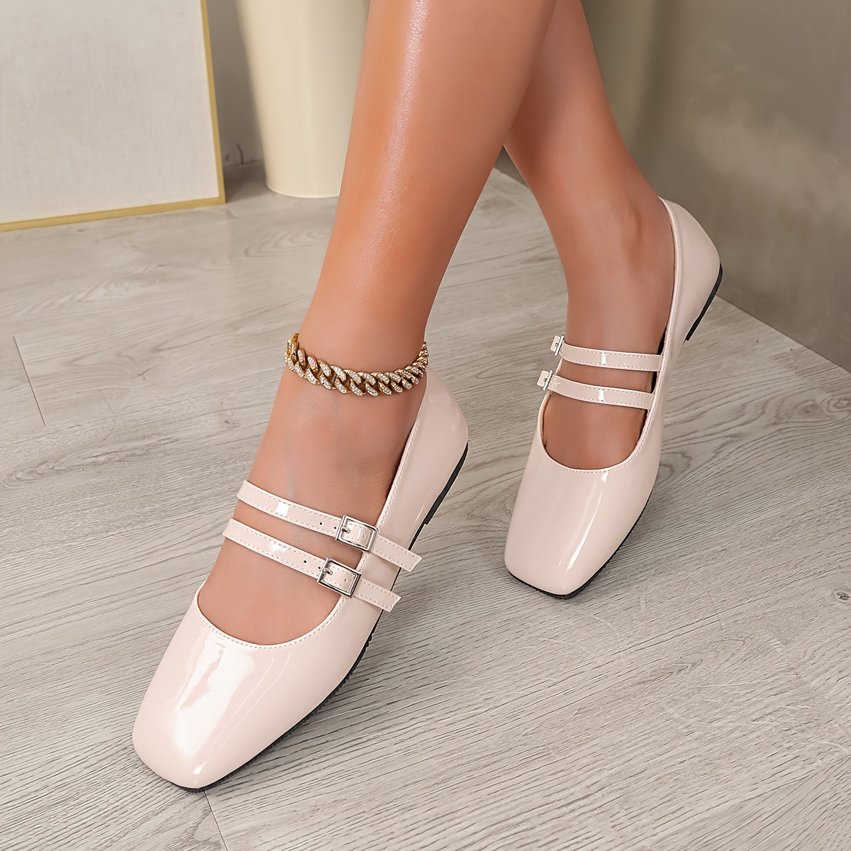 Casual Square Noose Mary Janes