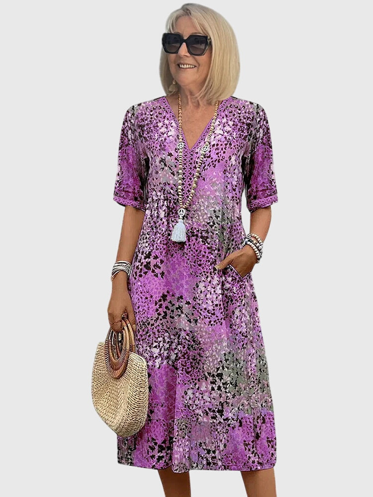 Floral Elegance Midi Dress