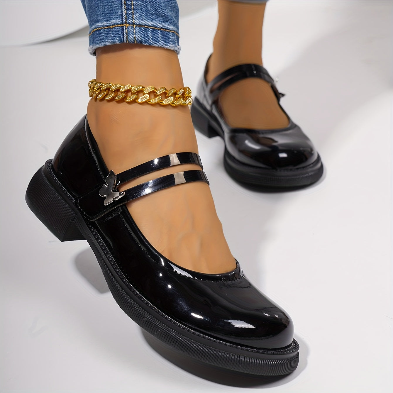Chic Soft Leather Mary Janes