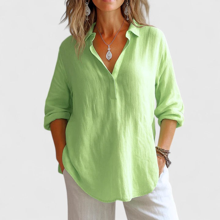 Linen Relaxed Fit Top