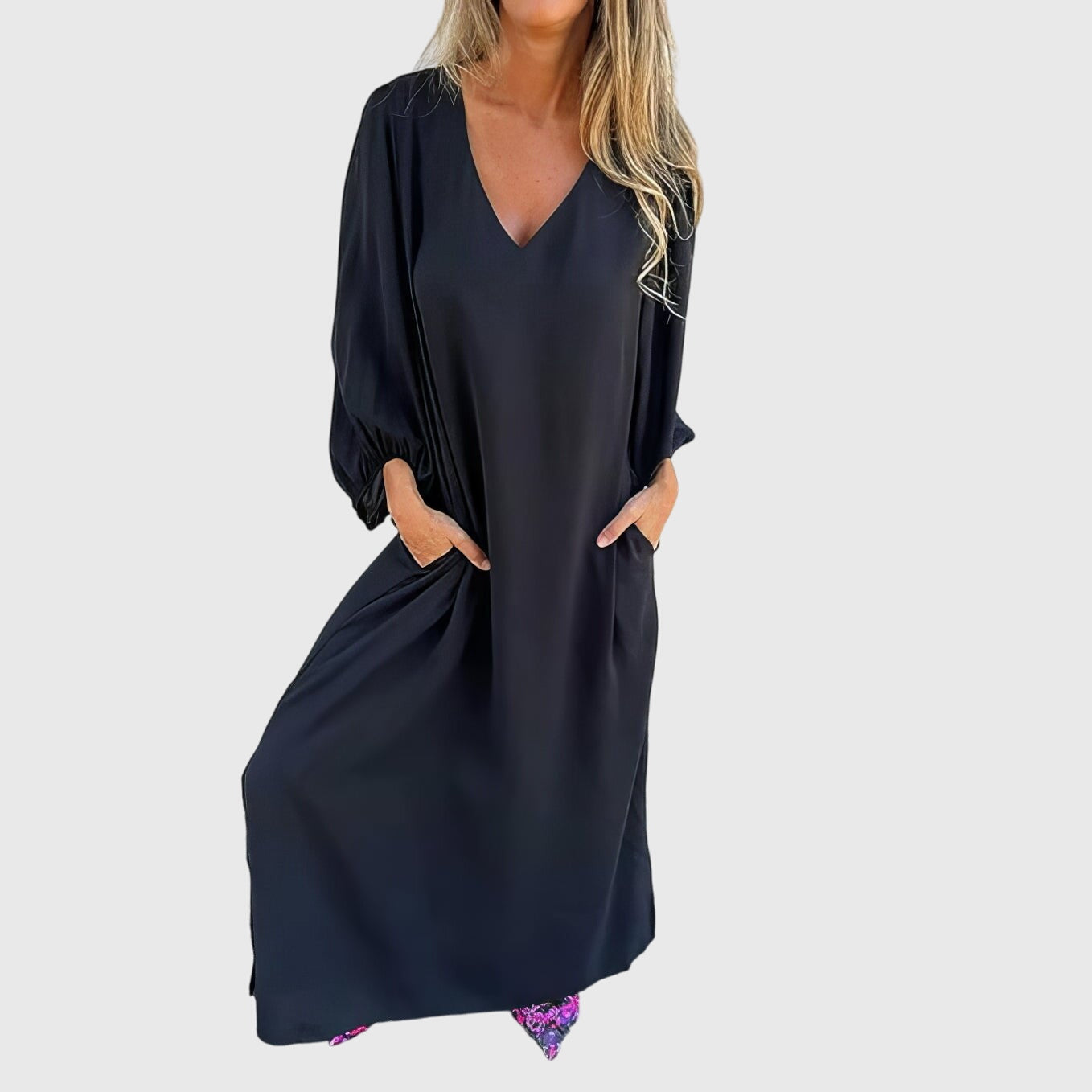 Boho Maxi Dress with Pockets