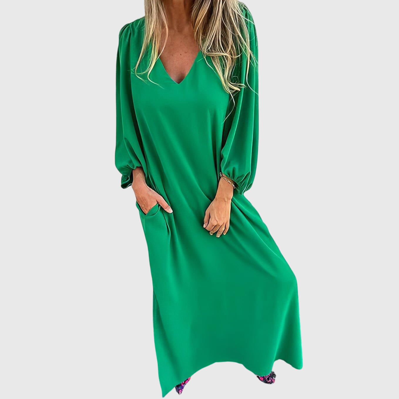 Boho Maxi Dress with Pockets