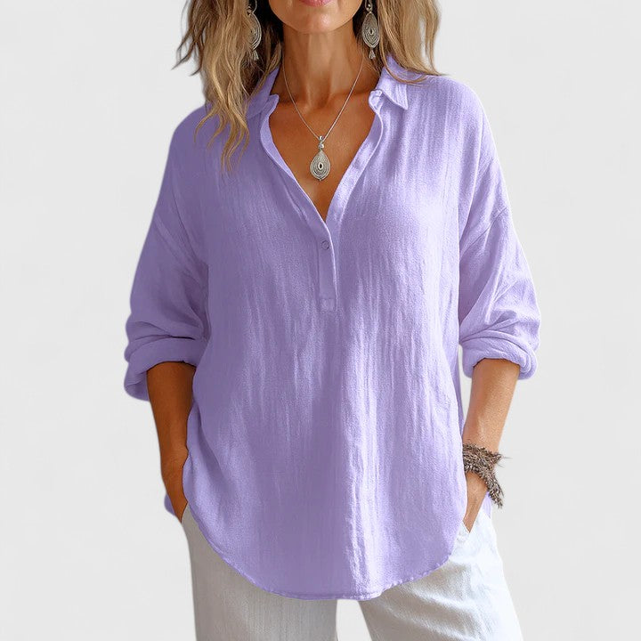 Linen Relaxed Fit Top