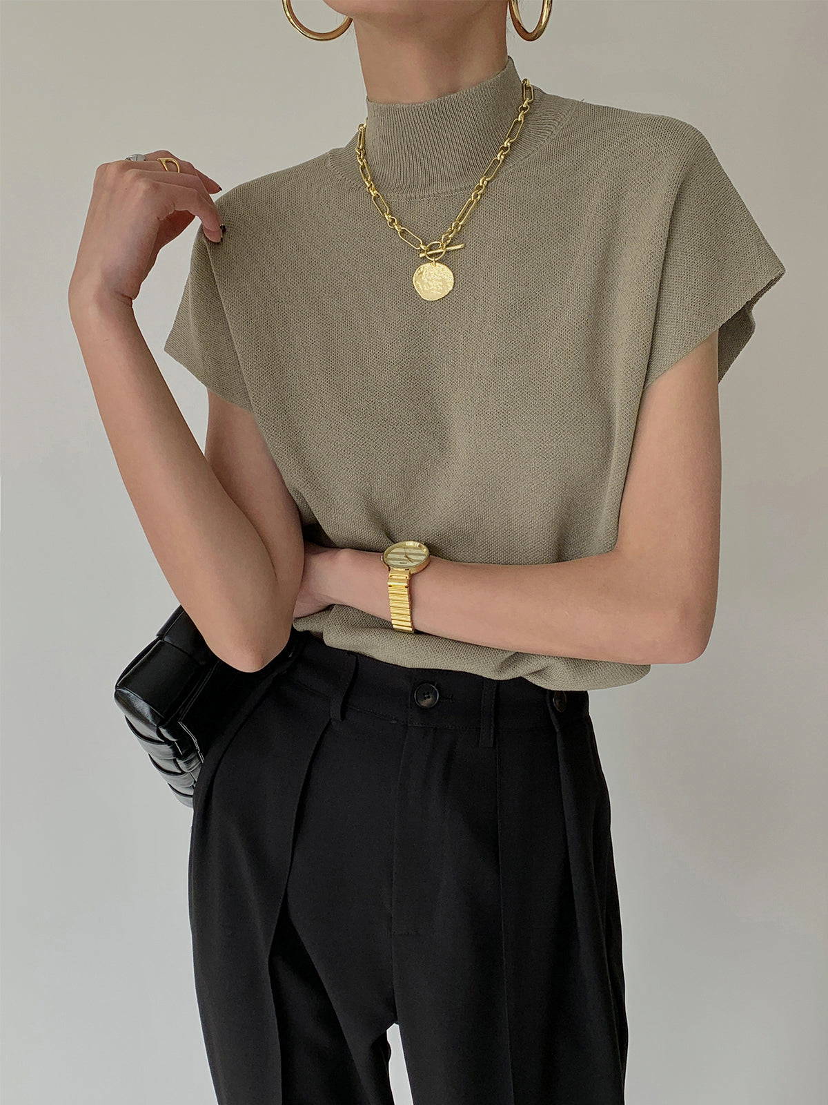 Casual Solid Color Pullover Sweater Vest