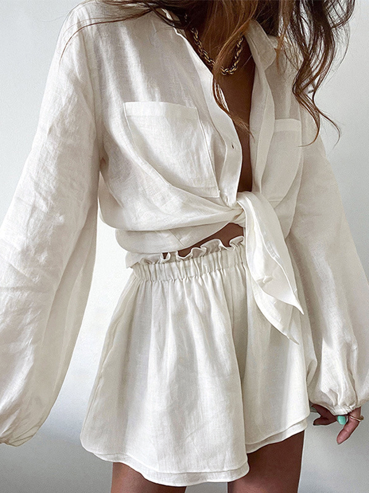Aegean Two-Piece Double-Lined Shorts Set
