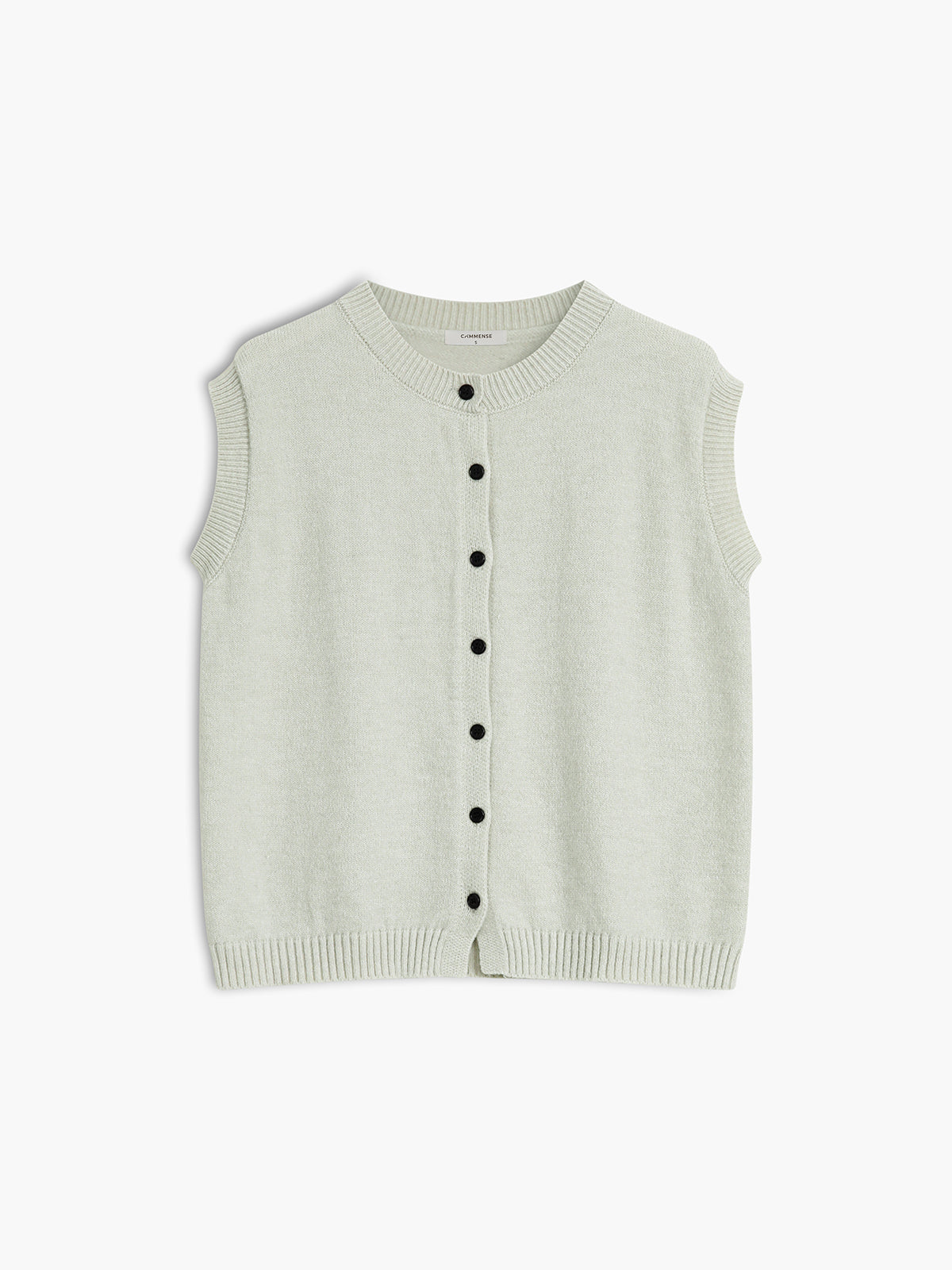 Casual Button-Up Sweater Vest