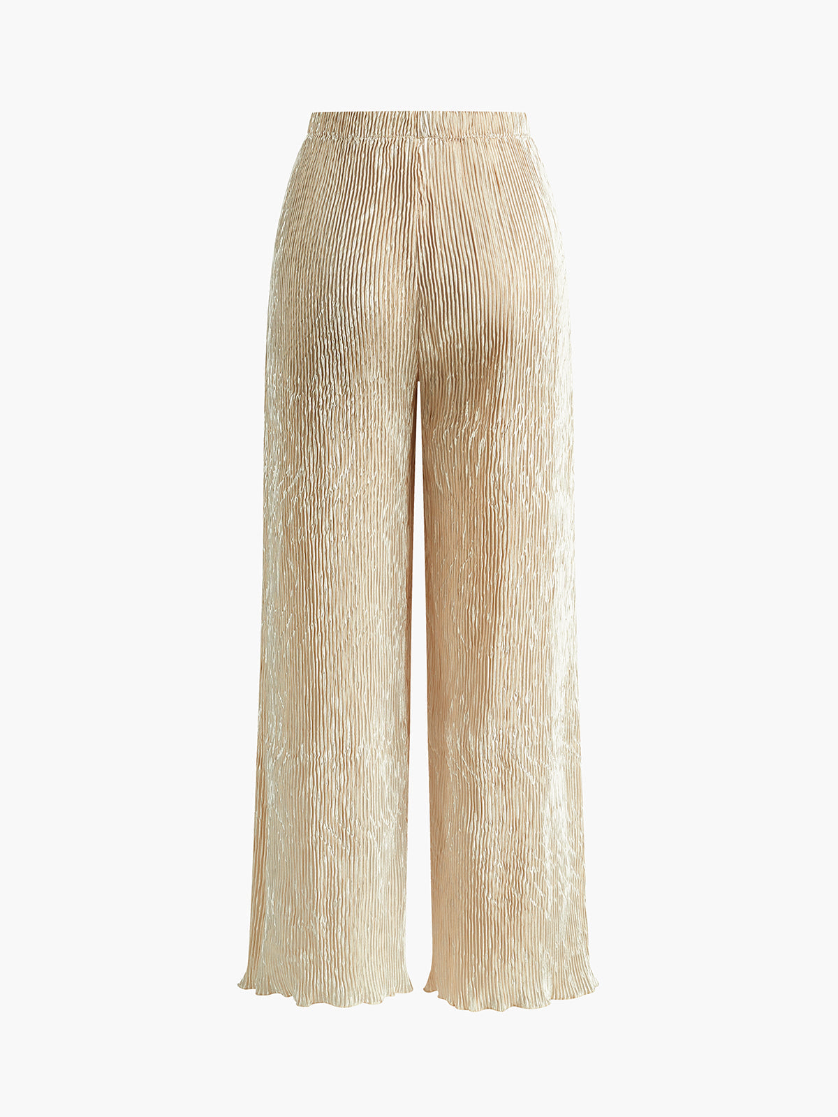 Asymmetrical Halter Crop Top and Wide Leg Pants Set