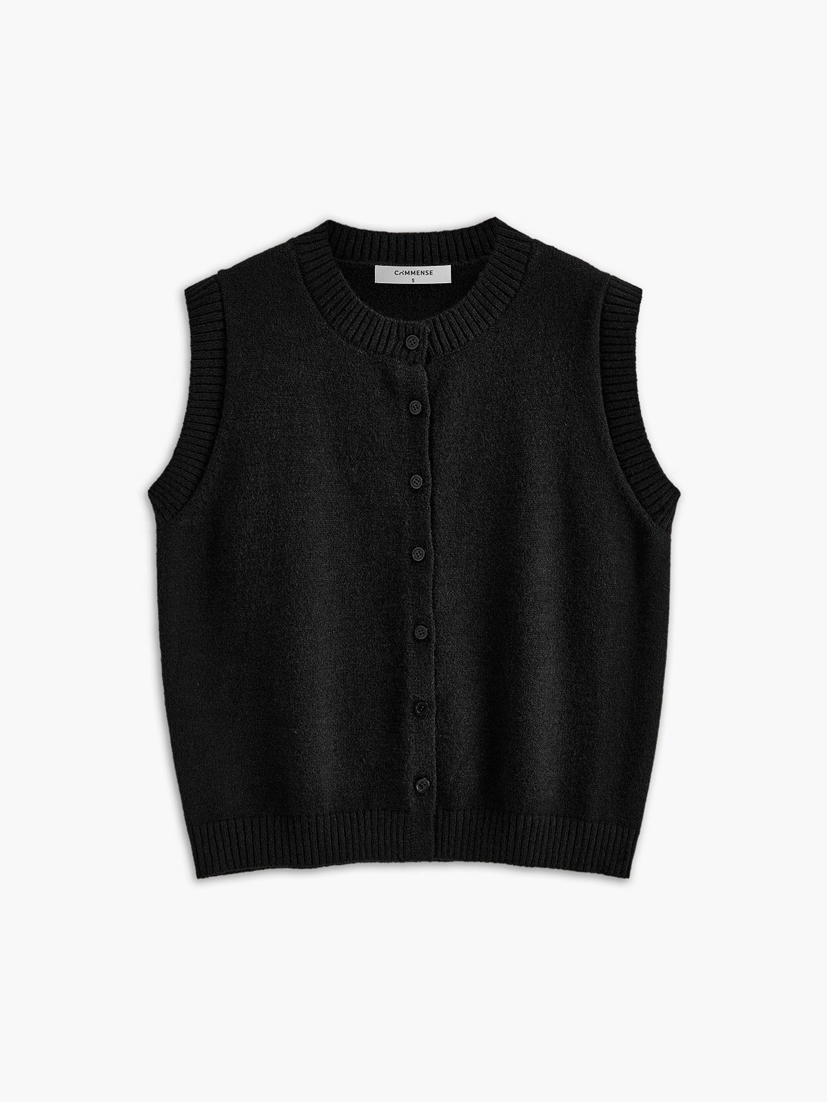 Casual Button-Up Sweater Vest