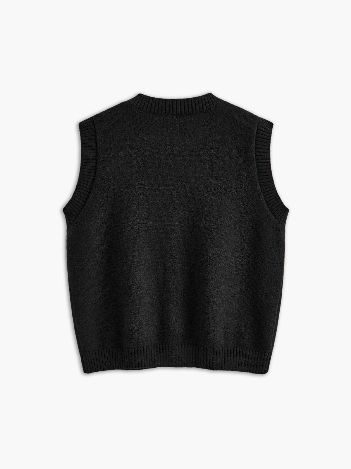 Casual Button-Up Sweater Vest