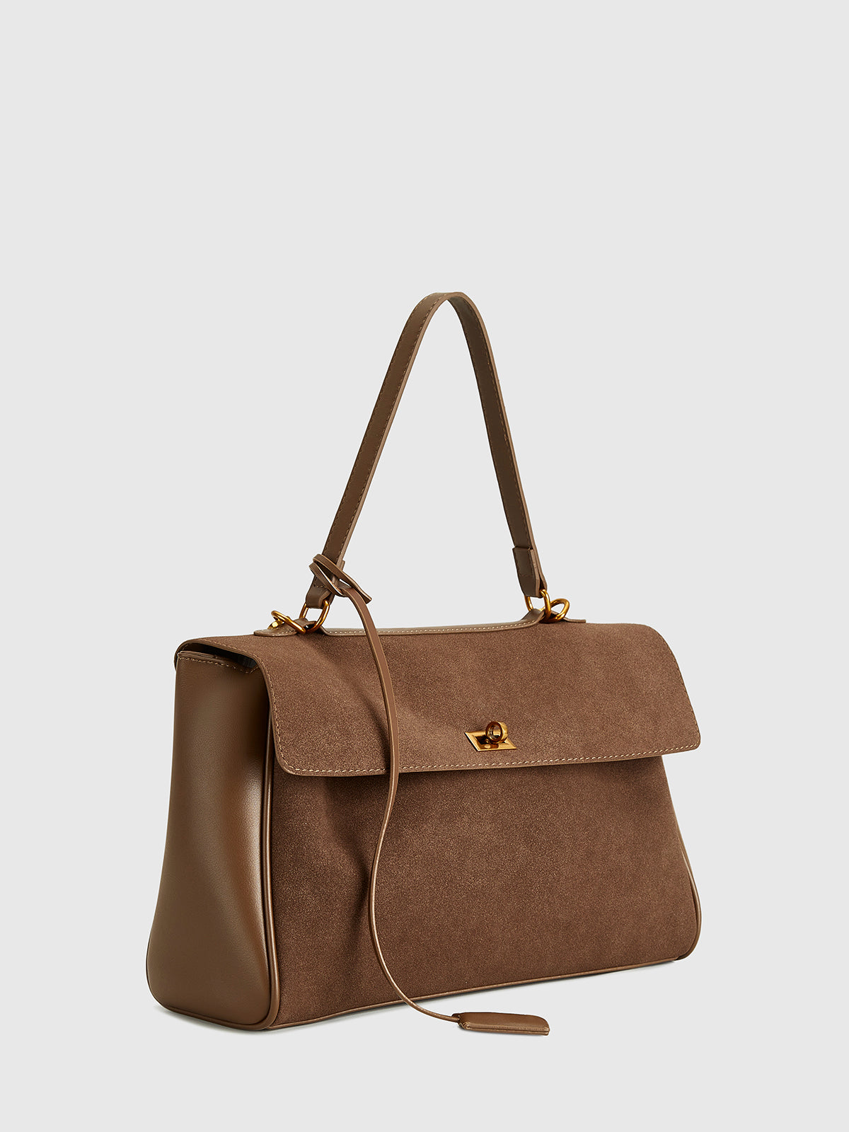 Spacious Flap Shoulder Bag