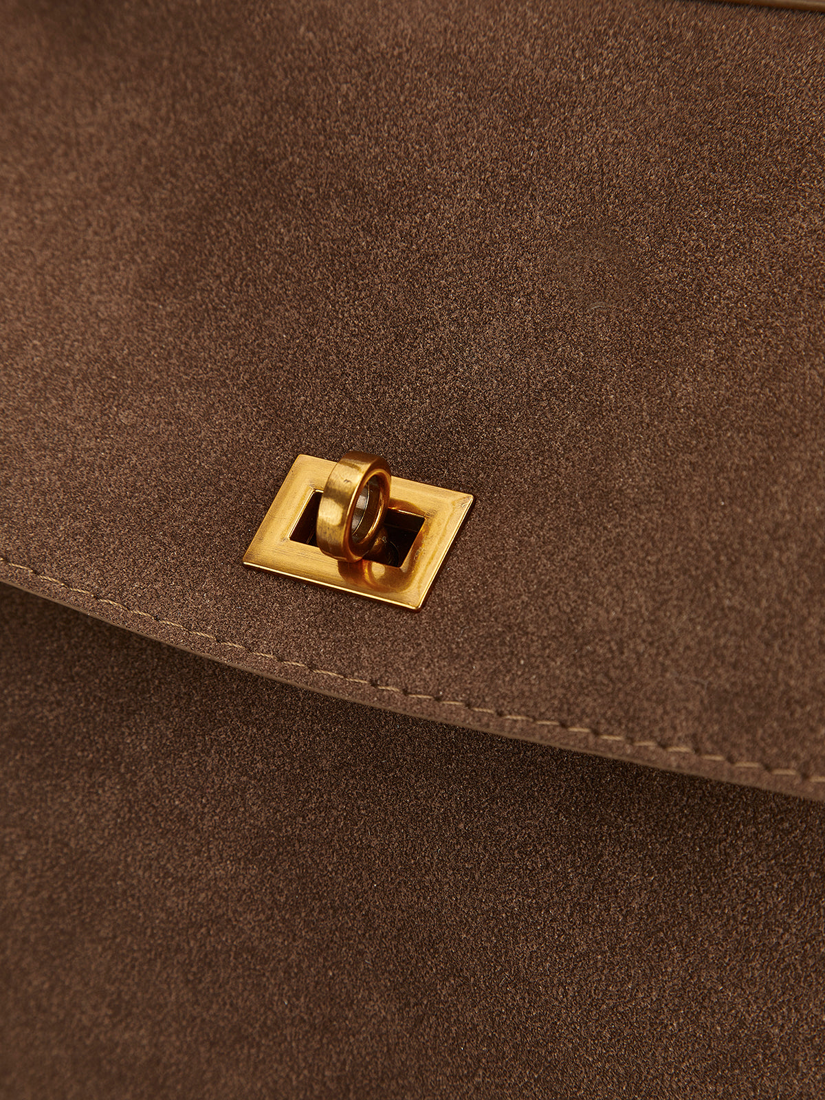 Spacious Flap Shoulder Bag