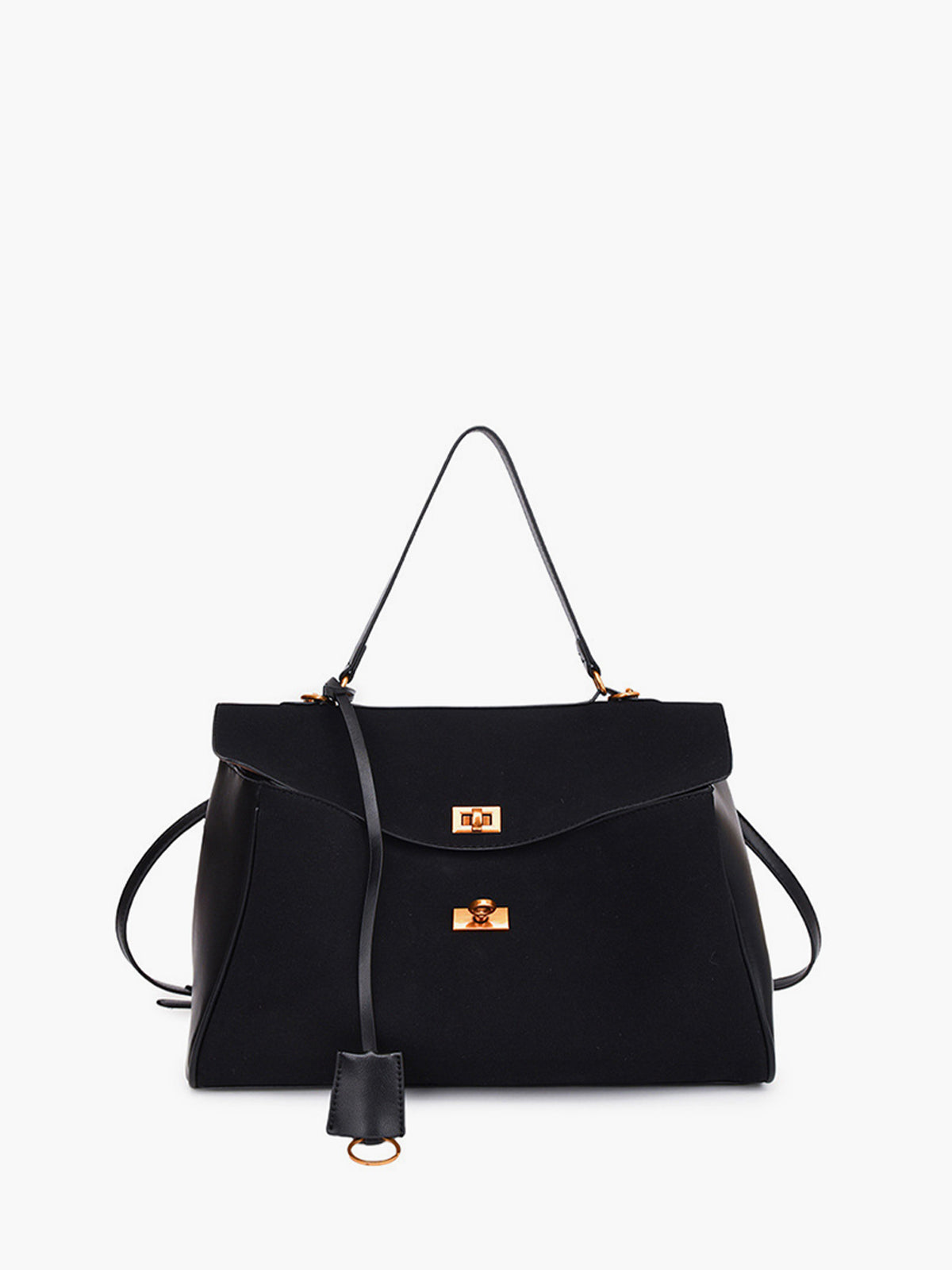 Spacious Flap Shoulder Bag