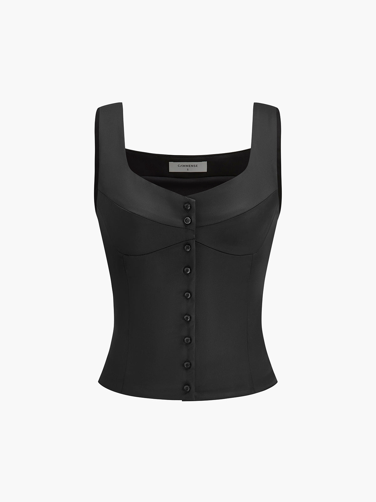 Casual Button-Up Strappy Top