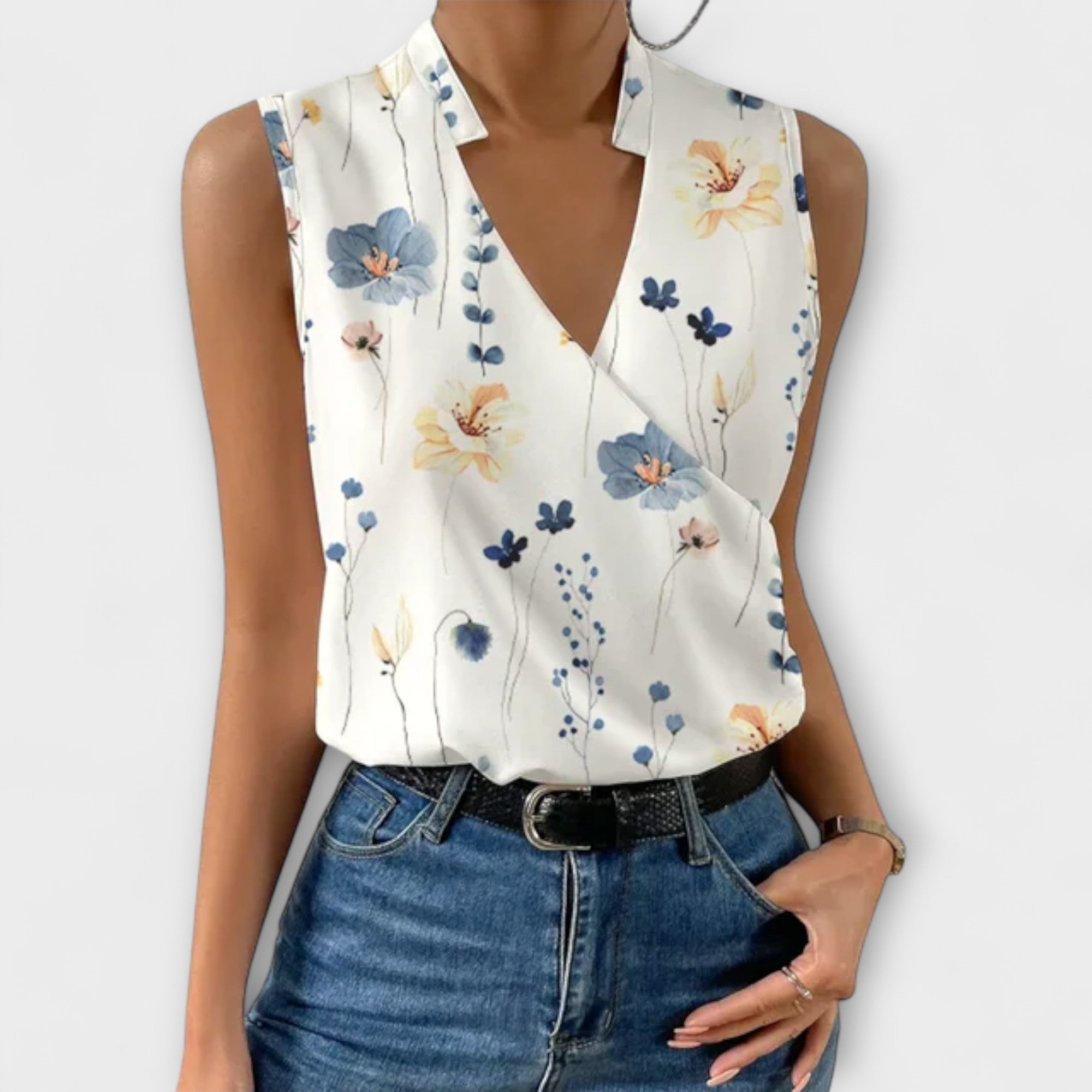 Elegant Soft V-neck Blouse
