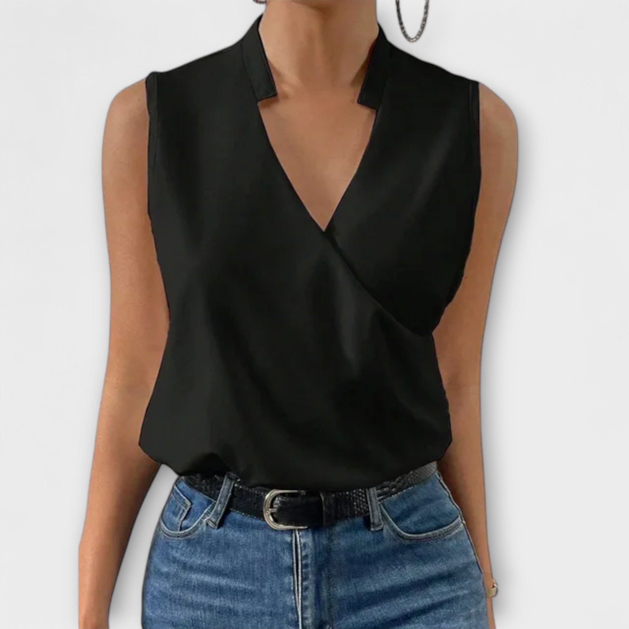 Elegant Soft V-neck Blouse