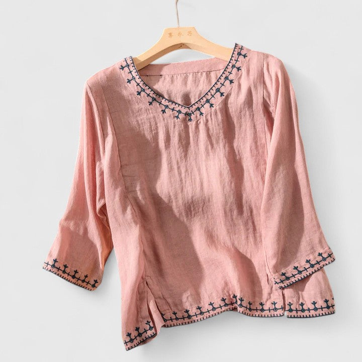 Chic V-Neck Blouse