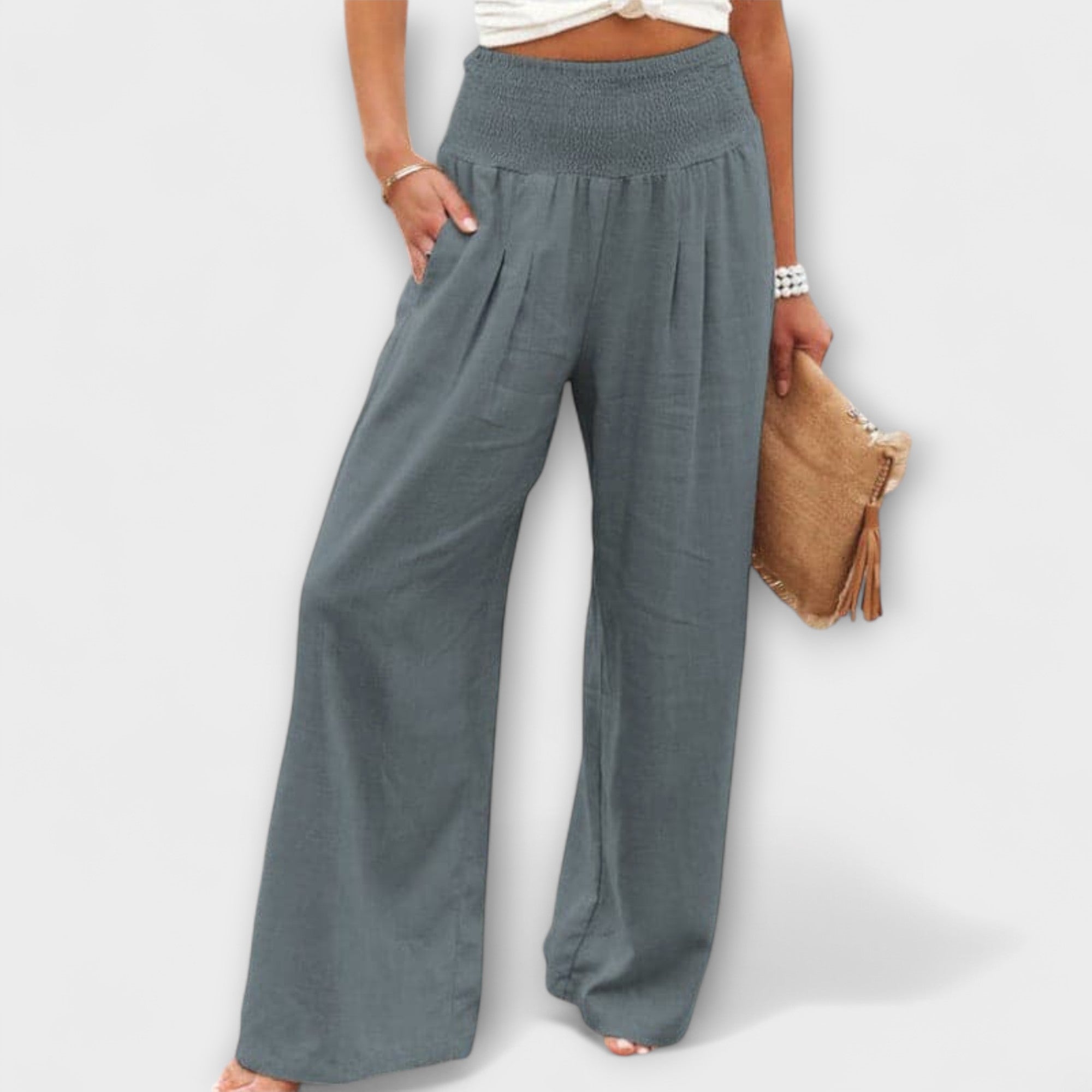 Casual Wide Linen Pants