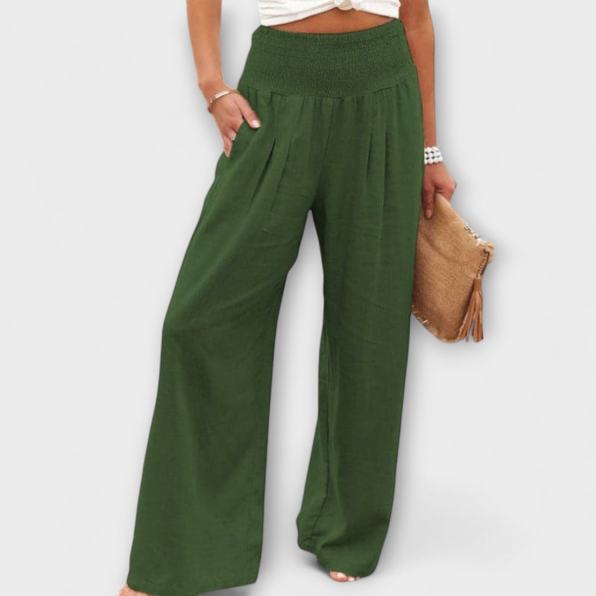 Casual Wide Linen Pants