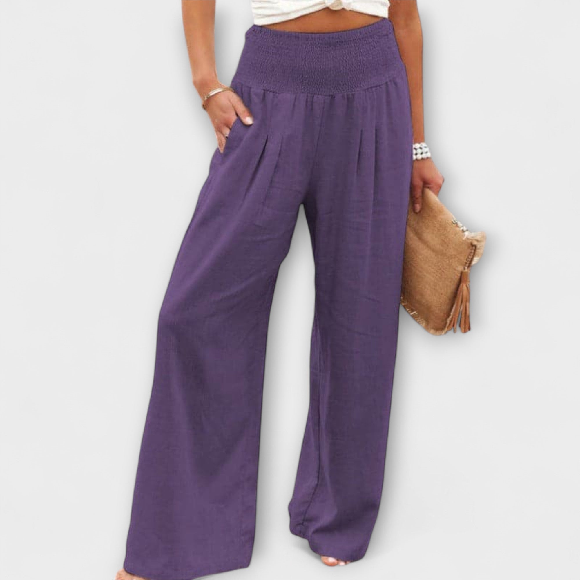 Casual Wide Linen Pants