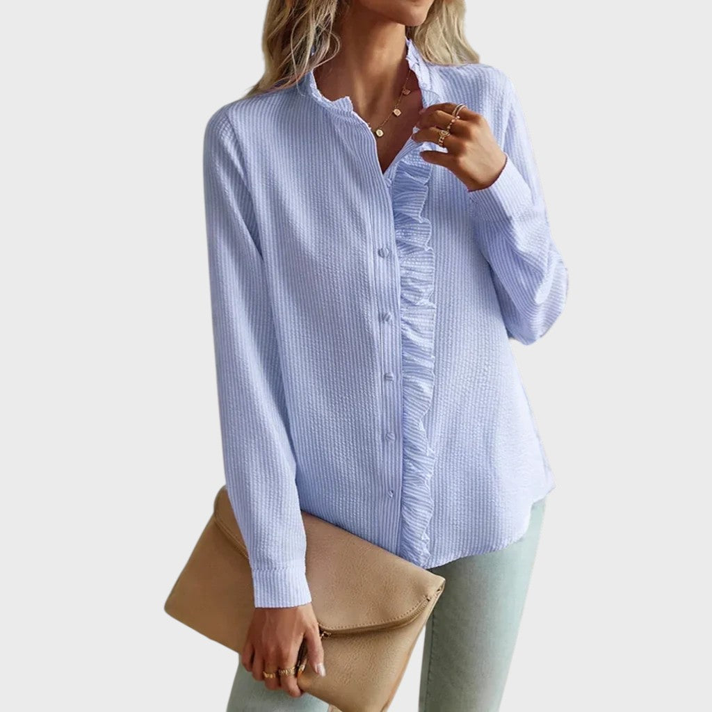 Elegant Linen Women's Blouse