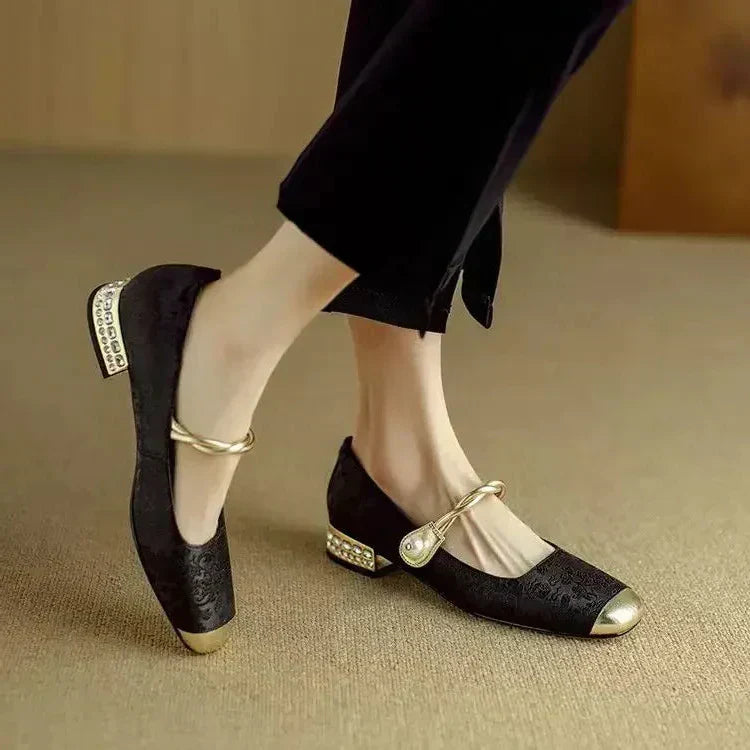 Mestelle Leather Mary Jane Shoes