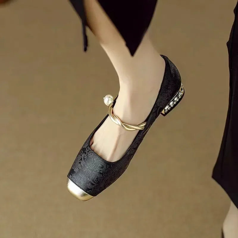 Mestelle Leather Mary Jane Shoes