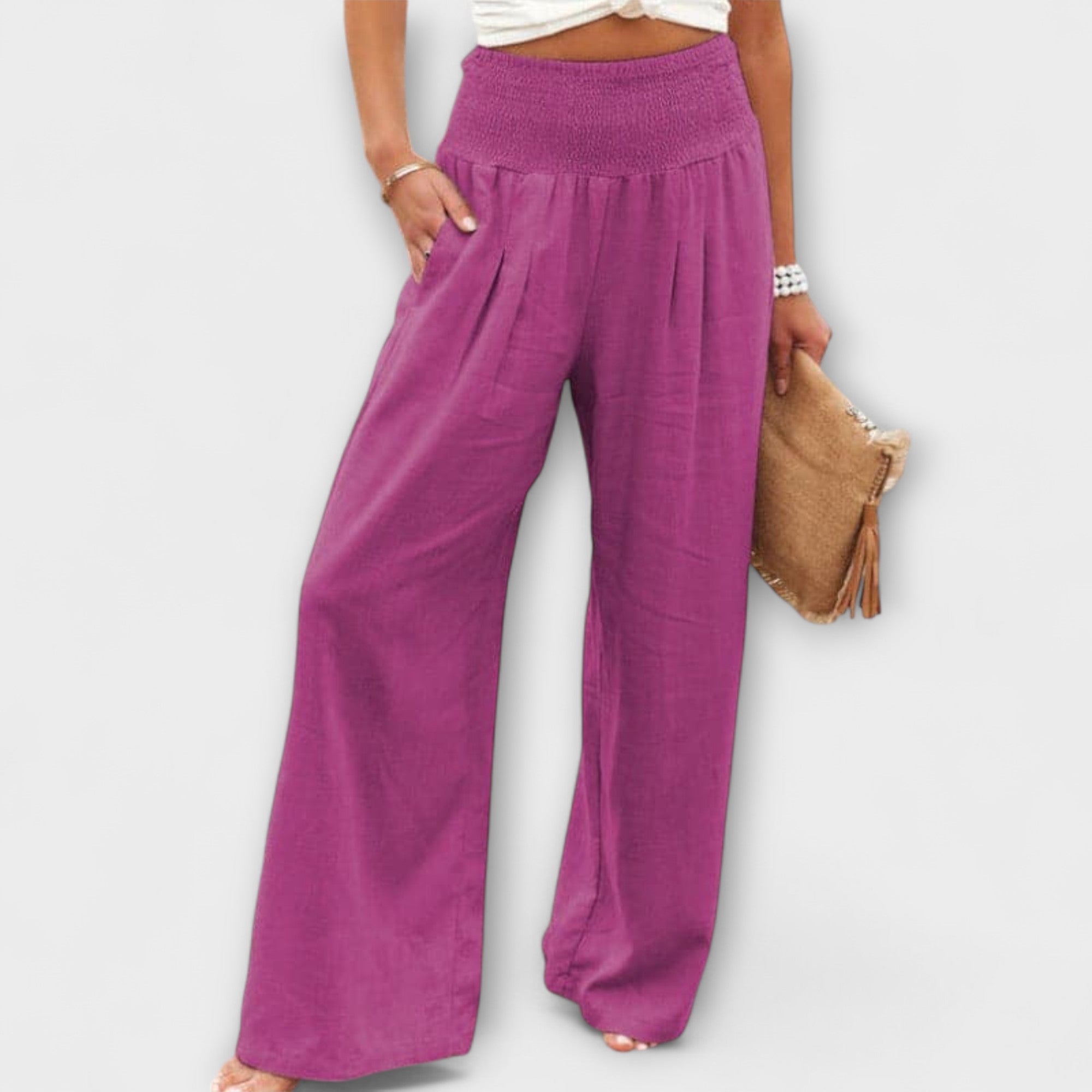 Casual Wide Linen Pants