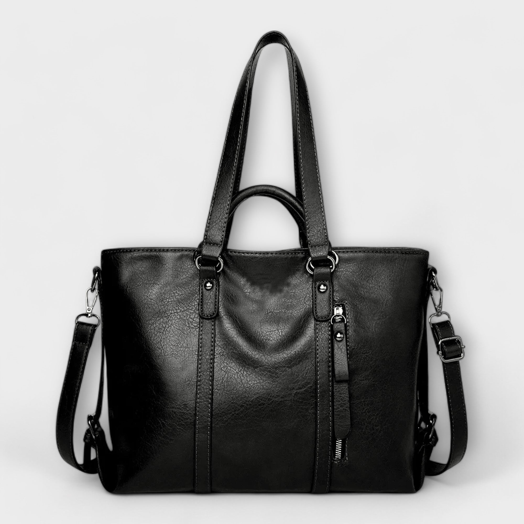 Spacious Leather Tote Bag