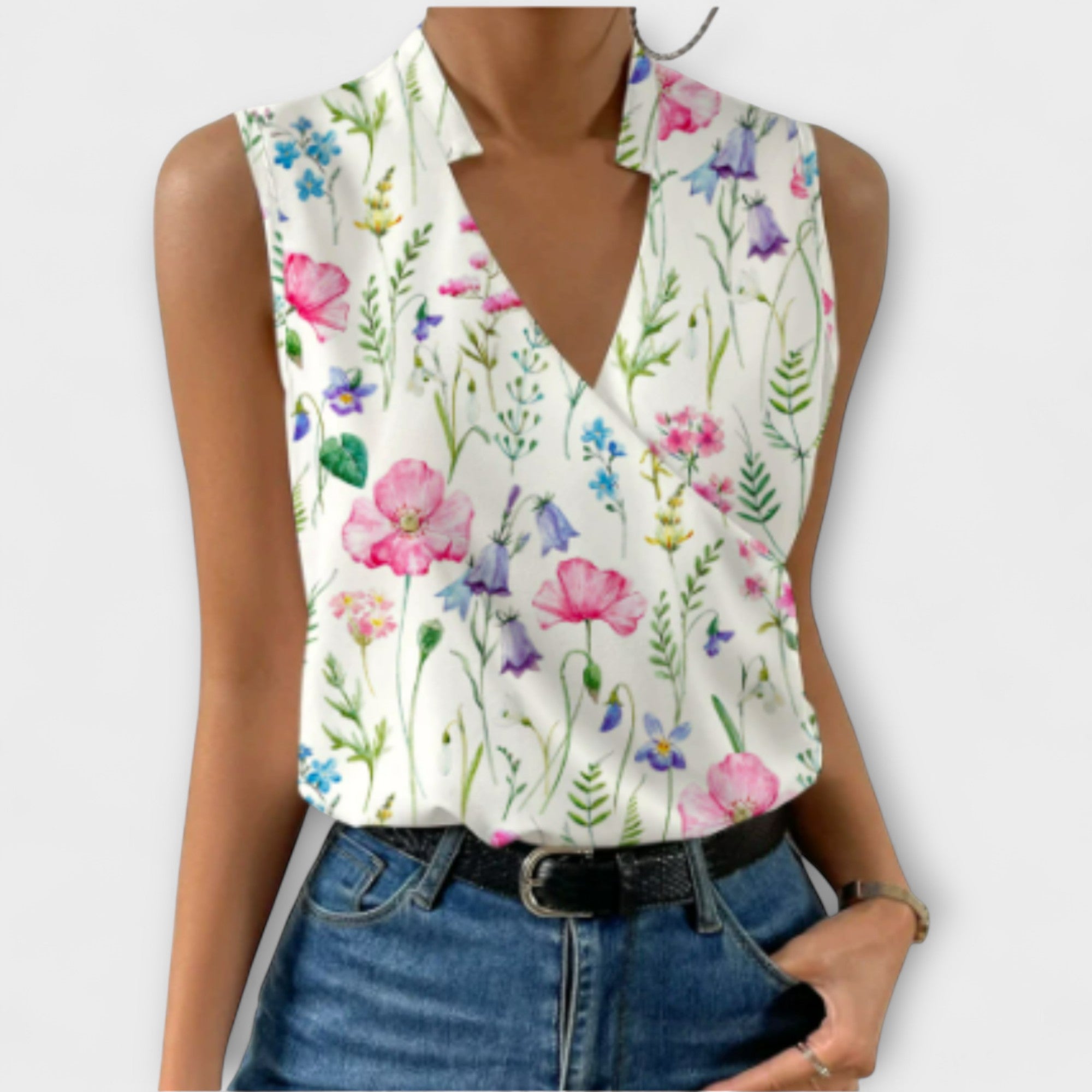 Elegant Soft V-neck Blouse