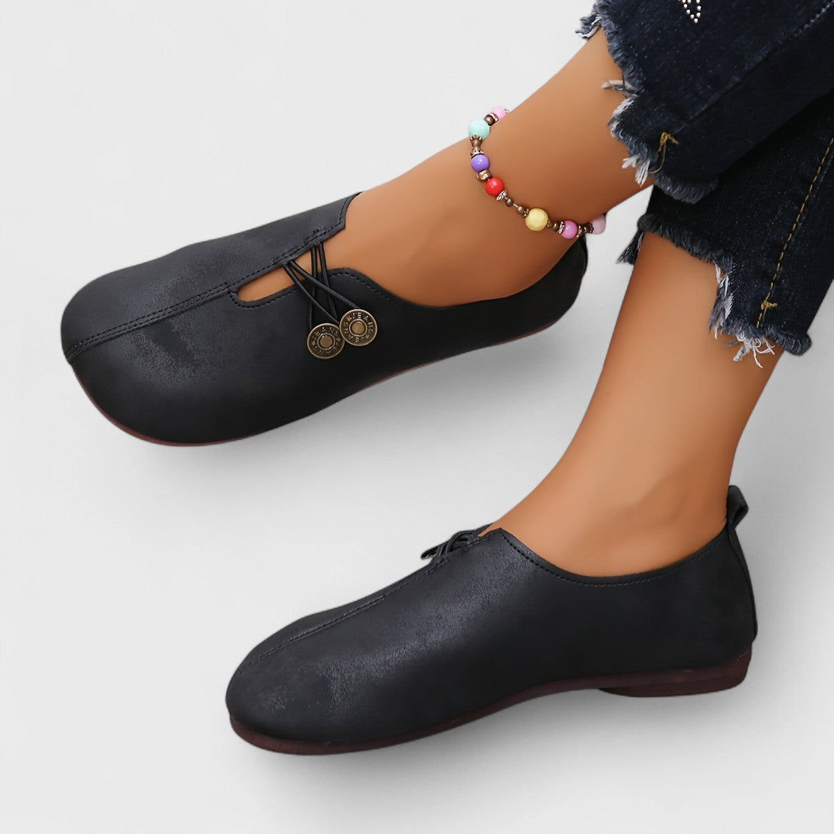 Flat Round-Toe Mary Janes