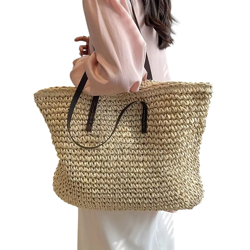 Woven Tote Handbag