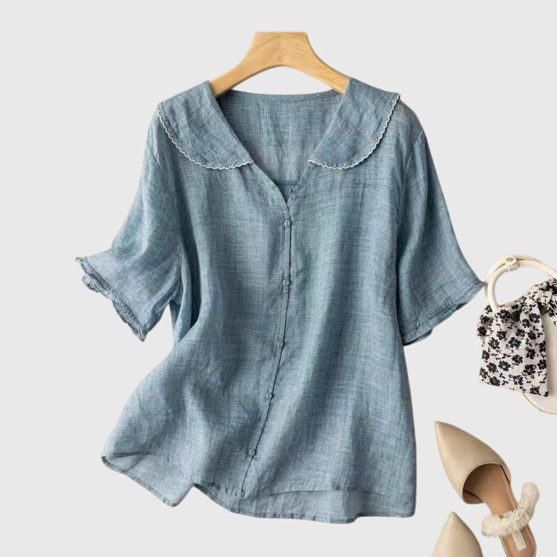 Chic Elegant Button-Up Blouse