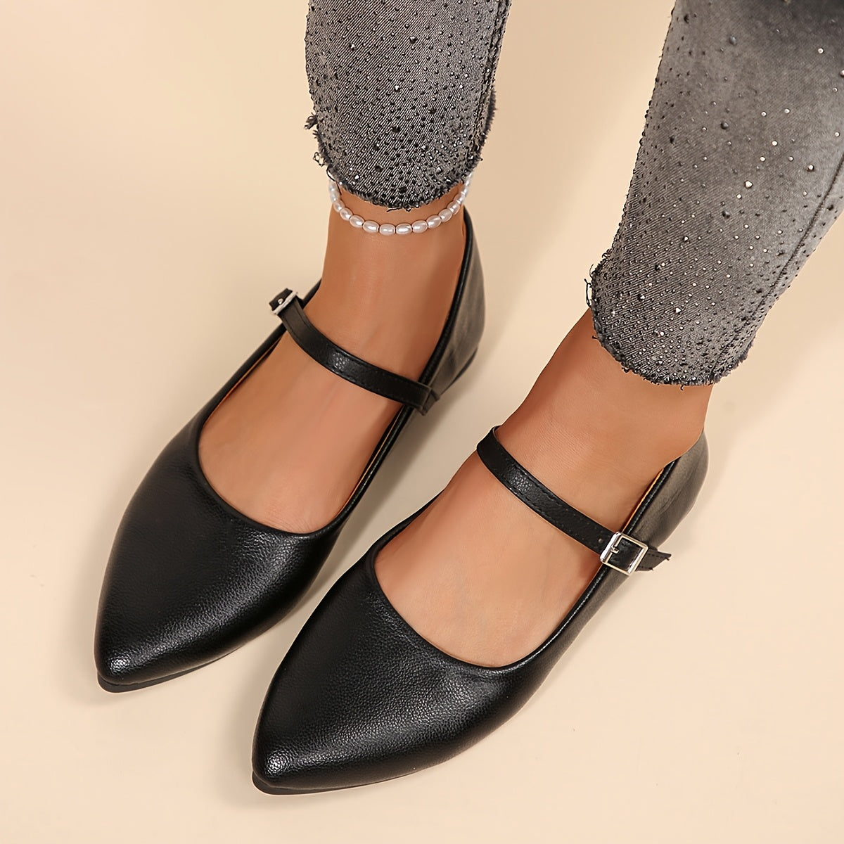 Casual Pointy Mary Janes