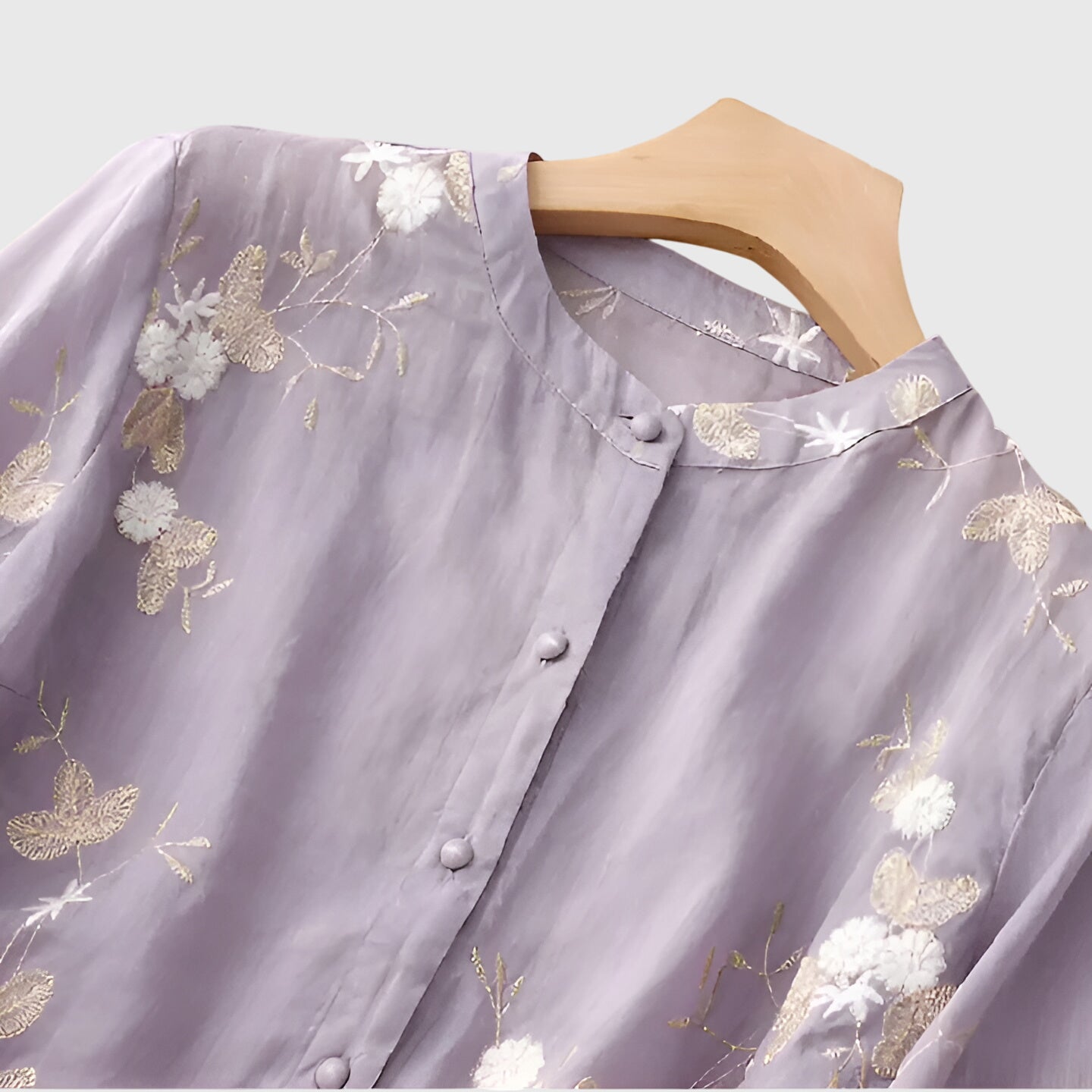 Elegant Floral Embroidered Top