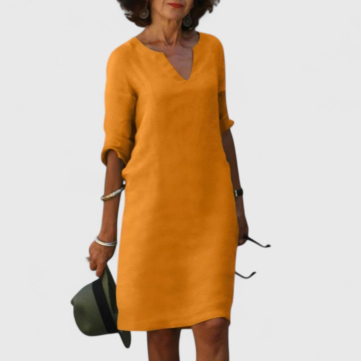 V-Neck Relaxed Fit Dress