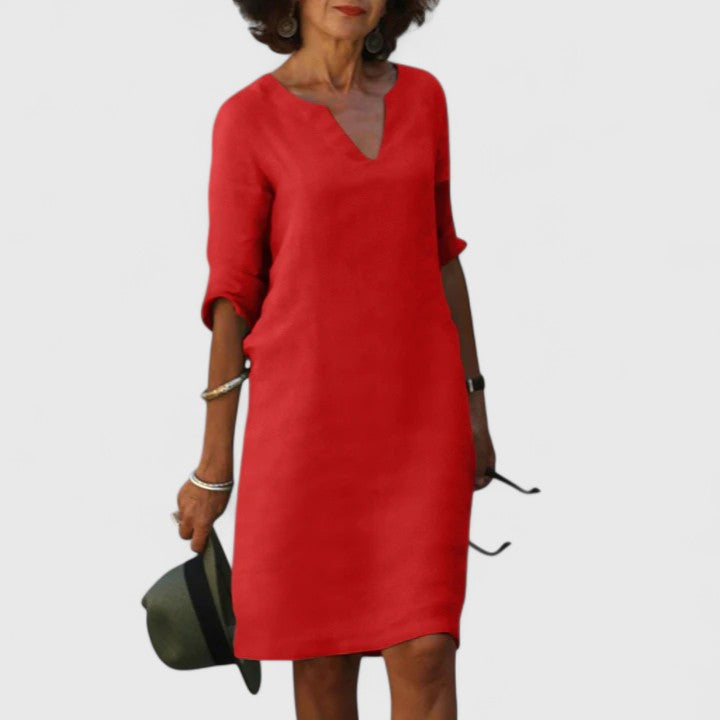 V-Neck Relaxed Fit Dress